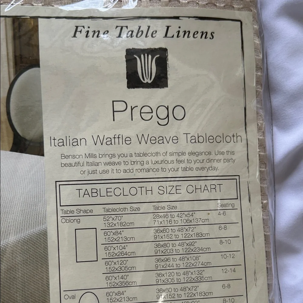 prego elegant tablecloth